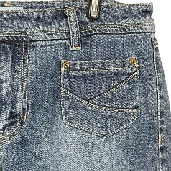 Kim Rogers Straight Leg Jeans Womens Size 12 Mid-Rise Stretch Denim Classic Blue - Picture 5 of 10